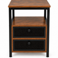 Wooden Storage Side Table